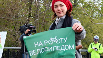 В Киеве прошла акция Велосипедом на работу