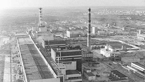 Панорама Чернобыльской АЭС