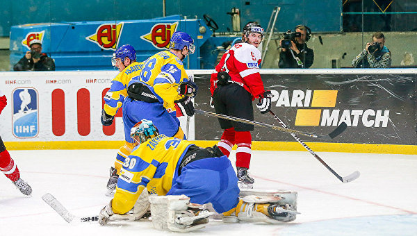 Чемпионат мира по хоккею в Киеве. Украина - Австрия