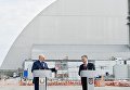 Президенты Петр Порошенко и Александр Лукашенко посетили Чернобыльскую АЭС
