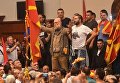 Демонстранты в захваченном парламенте Македонии