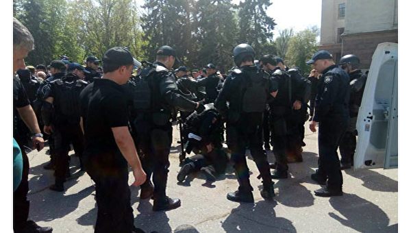 Задержание в Одессе в годовщину трагедии 2 мая