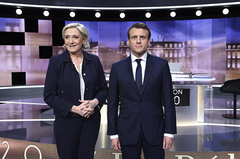 Дебаты Ле Пен и Макрона, 3 мая 2017