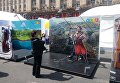 Фан-зона Евровидения на Крещатике в Киеве