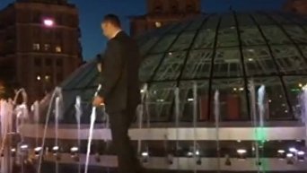 Виталий Кличко открыл фонтанный комплекс на Крещатике. Видео