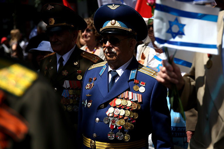 Парад в Иерусалиме ветеранов Великой Отечественной войны