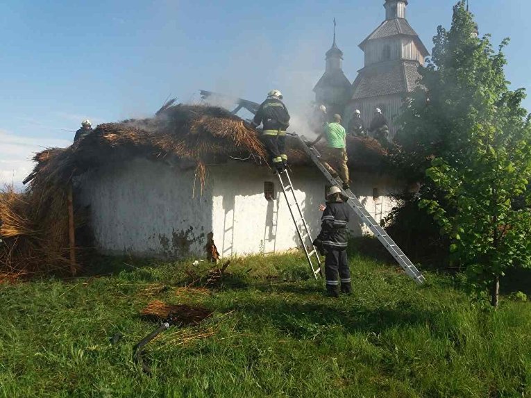 Пожар в музее на Хортице