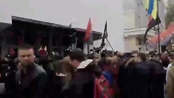Акция протеста ОУН под зданием Министерства внутренних дел