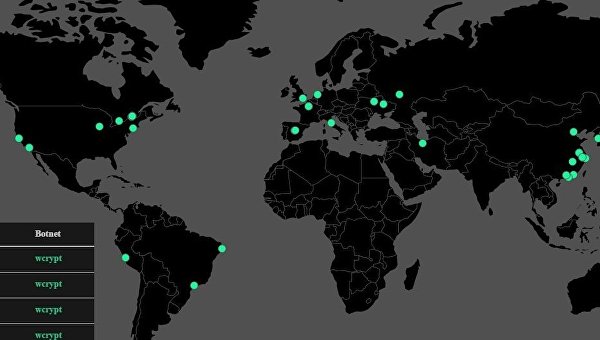 Интерактивная карта вирусных заражений