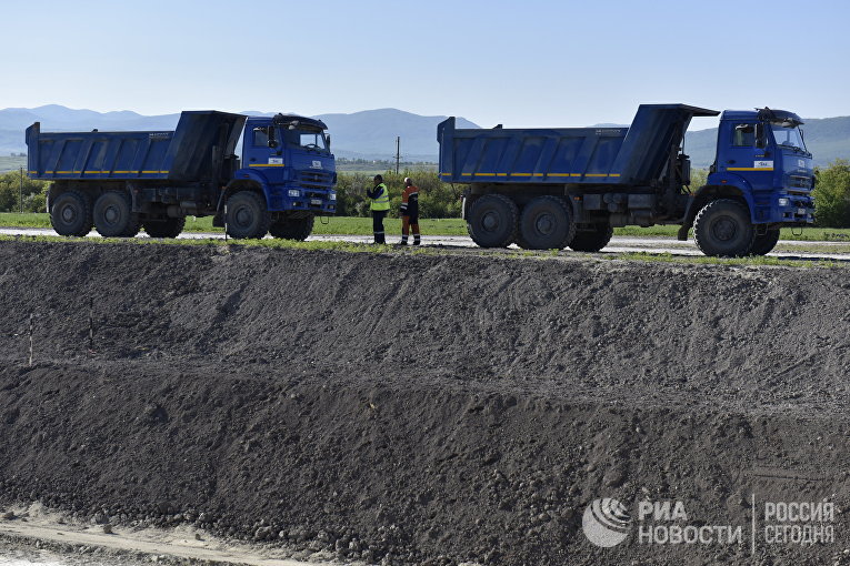 Строительство федеральной трассы Таврида в Крыму
