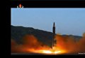 Опубликованы кадры пуска новой баллистической ракеты КНДР