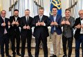 Президент Украины Петр Порошенко встретился с организаторами и ведущими Евровидения 2017