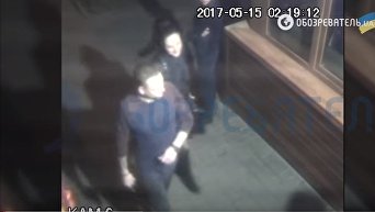 Убийство в ночном клубе Киева: видео с камер наблюдения