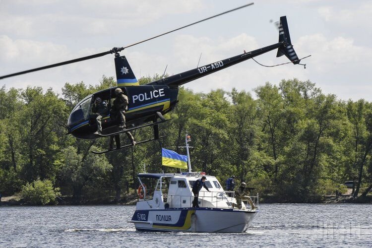 Запуск речной полиции в Киеве