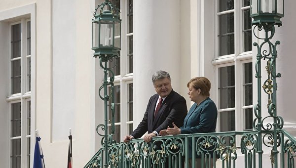 Переговоры Порошенко и Меркель