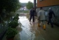 Из-за обильных ливней в селе Белая Церковь Закарпатской области были подтоплены 10 частных домов и 100 домохозяйств