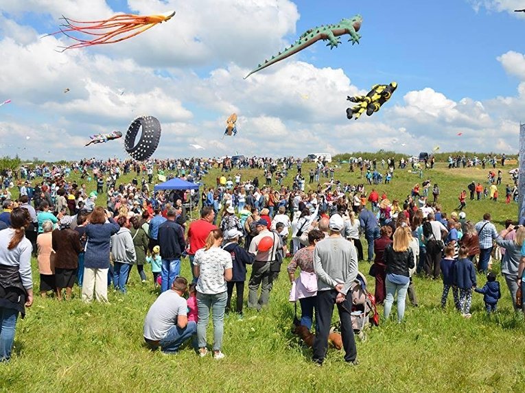 В Украине прошел первый международный фестиваль воздушных змеев