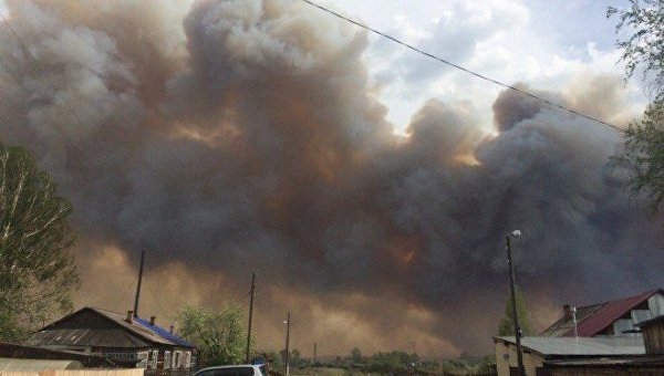 Масштабные пожары в Красноярском крае