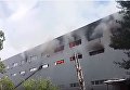 Появилось видео масштабного пожара на складах в Киеве