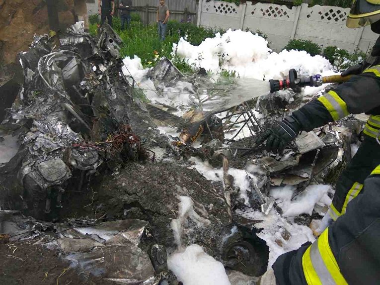 В Чернигове разбился самолет