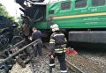 В Каменец-Подольском столкнулись пассажирский и грузовой поезда