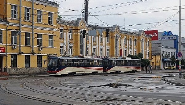 Скоростной трамвай в Киеве. Архивное фото