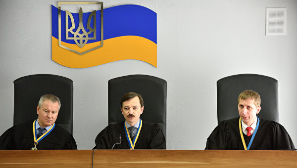 Заседание Оболонского суда Киева по делу бывшего президента Украины В. Януковича. Архивное фото