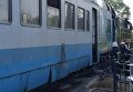 Пожар в пригородном поезде в Черновцах
