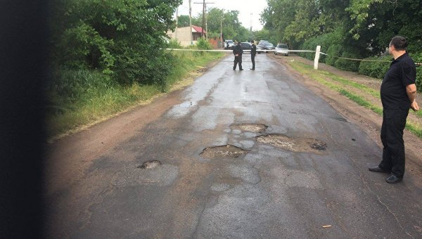 В районе убийства девочки в Волновахском районе Донецкой области, 1 июня 2017