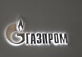 Логотип на павильоне компании Газпром
