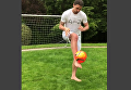 Тренировки Златана Ибрагимовича после травмы колена