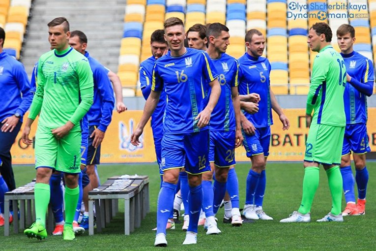 Открытая тренировка Национальной сборной Украины по футболу