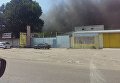 Пожар на складах в Броварах