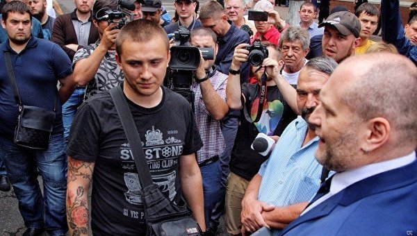 Сергей Стерненко, инициатор митинга против выступления Ирины Билык в Одессе