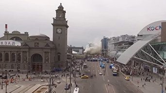 Пожар на Киевском вокзале в Москве, двое погибших. Видео