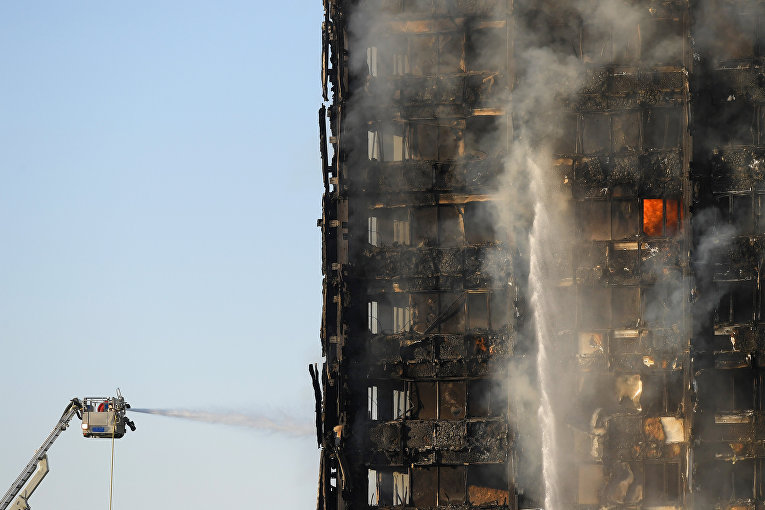 Пожар в лондонской многоэтажке