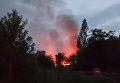 Пожар в столярном цеху в Донецке