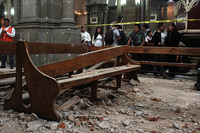 Последствия мощного землетрясения в Центральной Америке