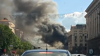 Пожар на Крещатике, 20 июня 2017. Видео