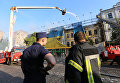 Пожар в центре Киева: к тушению привлекли 85 человек
