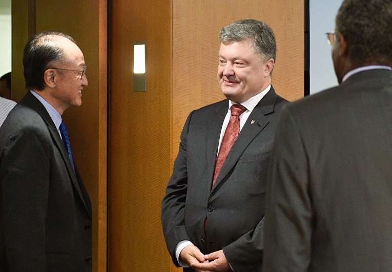 Встреча президента Петра Порошенко с президентом Всемирного банка Джимом Ен Кимом
