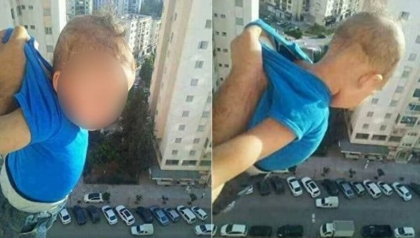 Алжирец грозился выбросить ребенка из окна ради лайков