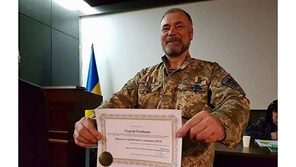 Убитый в Киеве начальник разведки 1-го батальона 54-й ОМБР Сергей Олейник