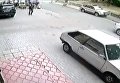Момент взрыва джипа в Киеве, Видео
