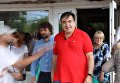 В Винницкой области Саакашвили облили зеленкой