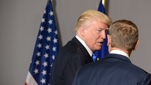 Президент США Дональд Трамп встретился с лидерами ЕС в Брюсселе. Архивное фото