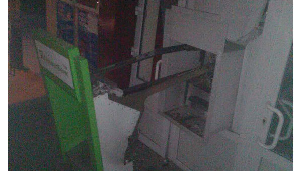 В Харьковской области подорвали банкомат ПриватБанка