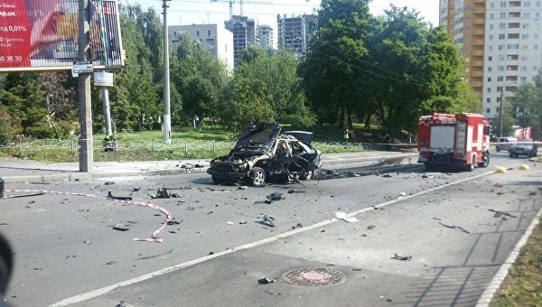 Взрыв авто в Киеве