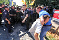 Столкновение между полицией и вкладчиками Михайловского