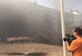 Во Львове горсовет забросали дымовыми шашками
